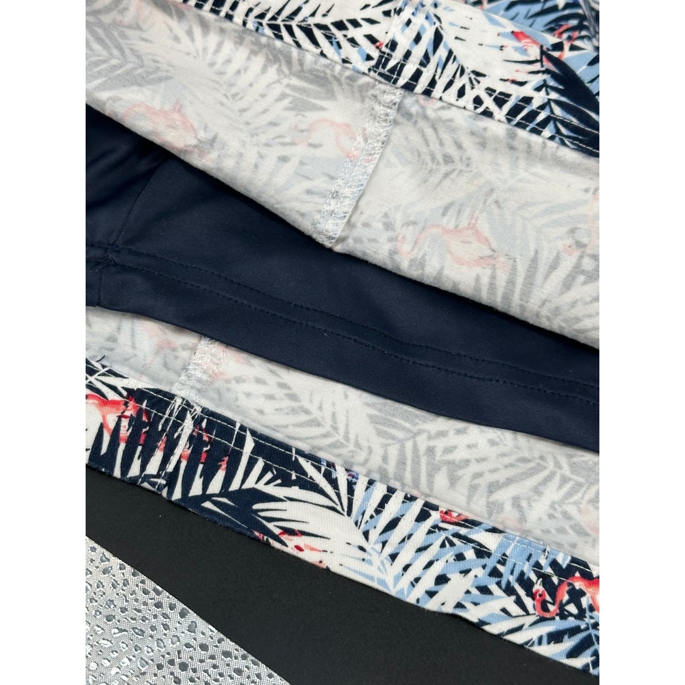 Christopher & Banks‎ Women's 12P Skort Pink Flamingo White Blue Leaf Tennis Golf - Picture 6 of 6